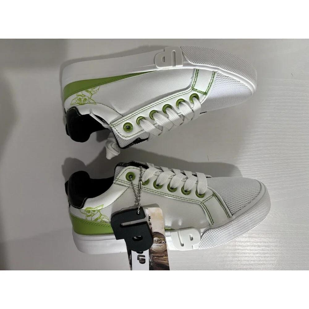 Ground up Grogu Mesh Court Sneaker (Little Kid) Kid's Shoes Size 3
